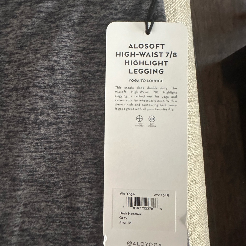 ALO Yoga High-Waist Leggings in Dark Heather Gray